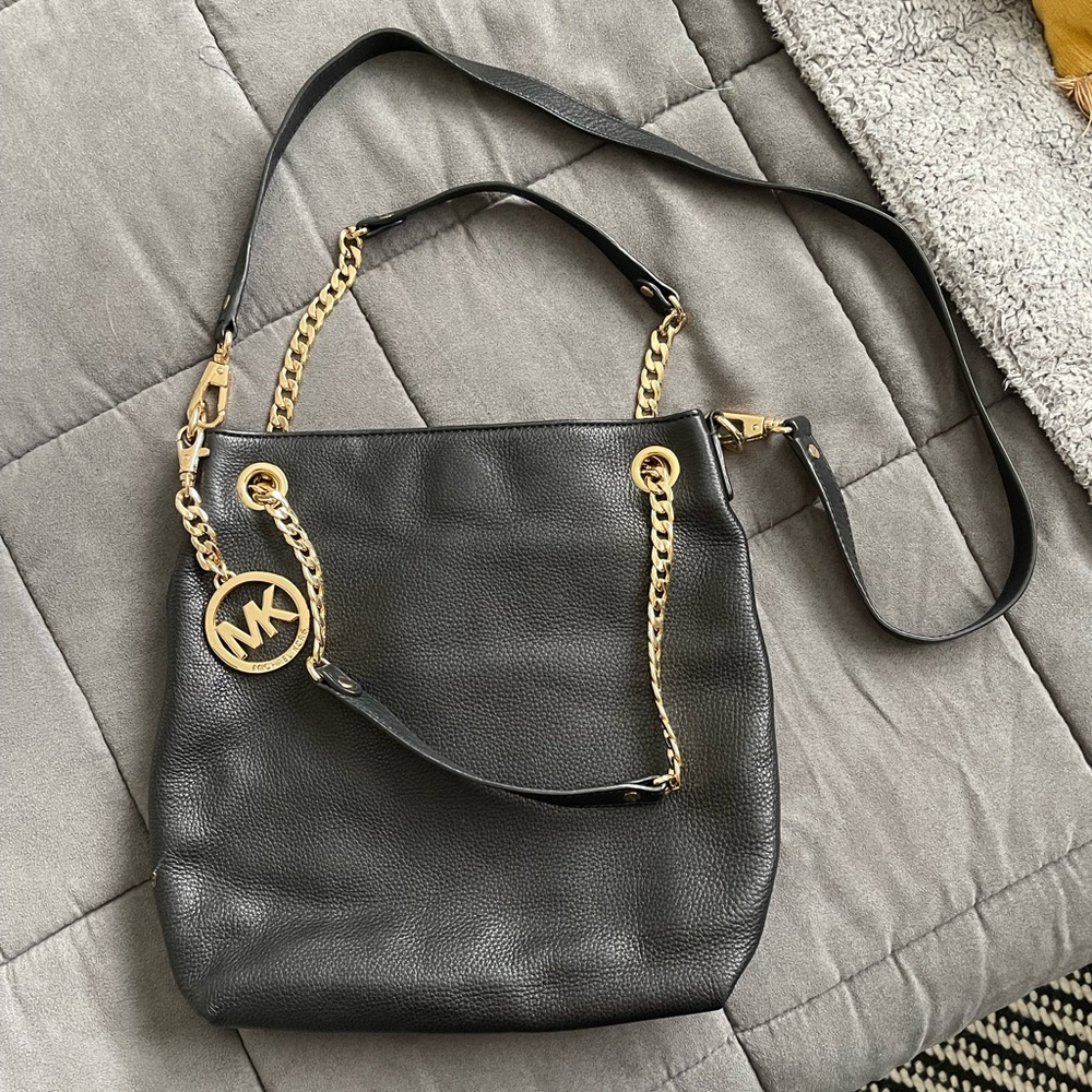Michael Kors Black Leather Bag